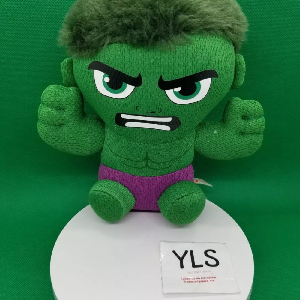 Incredible Hulk Ty Beanie Baby Marvel Avengers 6" Stuffed Animal Plush Toy